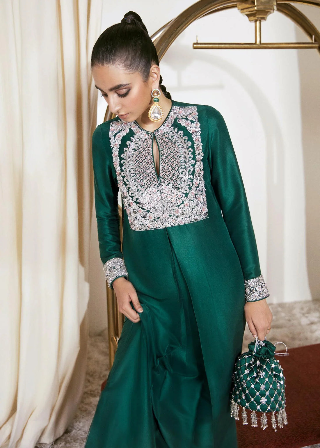 Yarrow: A Regal Emerald Green Ensemble